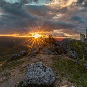 Rocca Calascio al tramonto