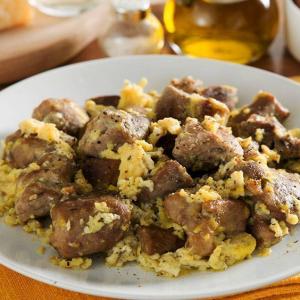 piatto di Agnello d’Abruzzo cace e ove