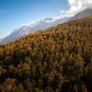 panorama del Monte Camicia nel comune di Castelli a Teramo in  Abruzzo del Gran Sasso D'Italia