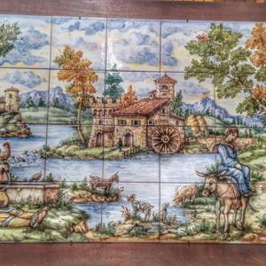quadro di cermarica Laboratorio D Arte Ceramica Fazzini Pina a Castelli in Abruzzo