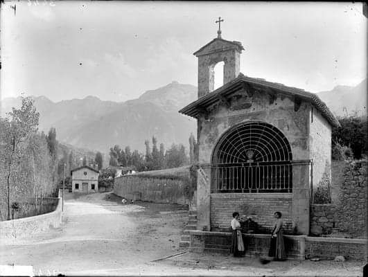  la Cona di San Sebastiano ad Isola del Gran Sasso D'Italia nella Valle Siciliana a Teramo in Abruzzo