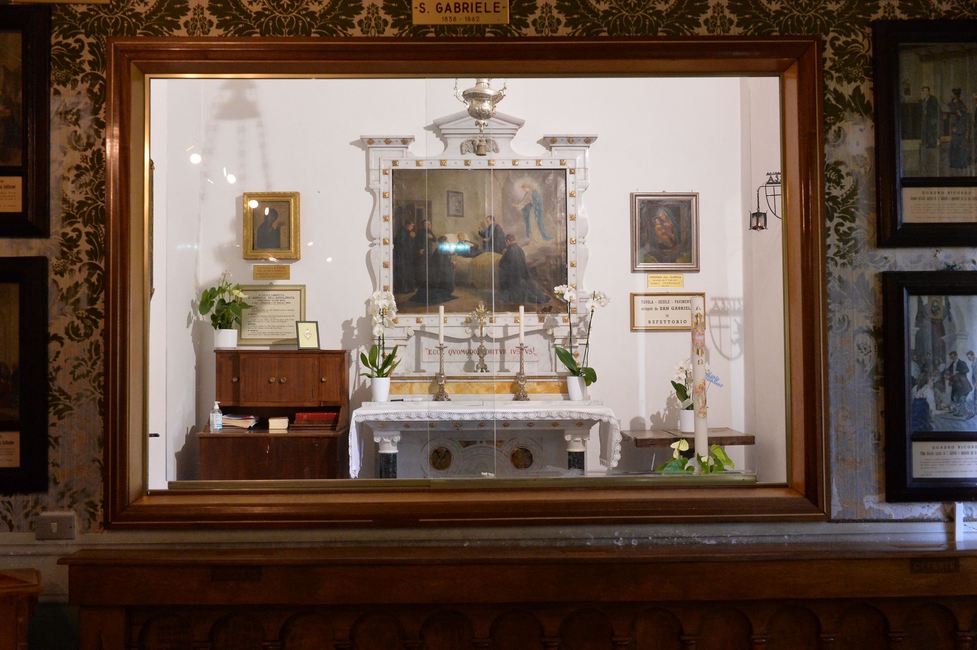 basilica di San Gabriele dell'Addolarata nel comune di Isola del Gran Sasso a Teramo in  Abruzzo del Gran Sasso D'Italia