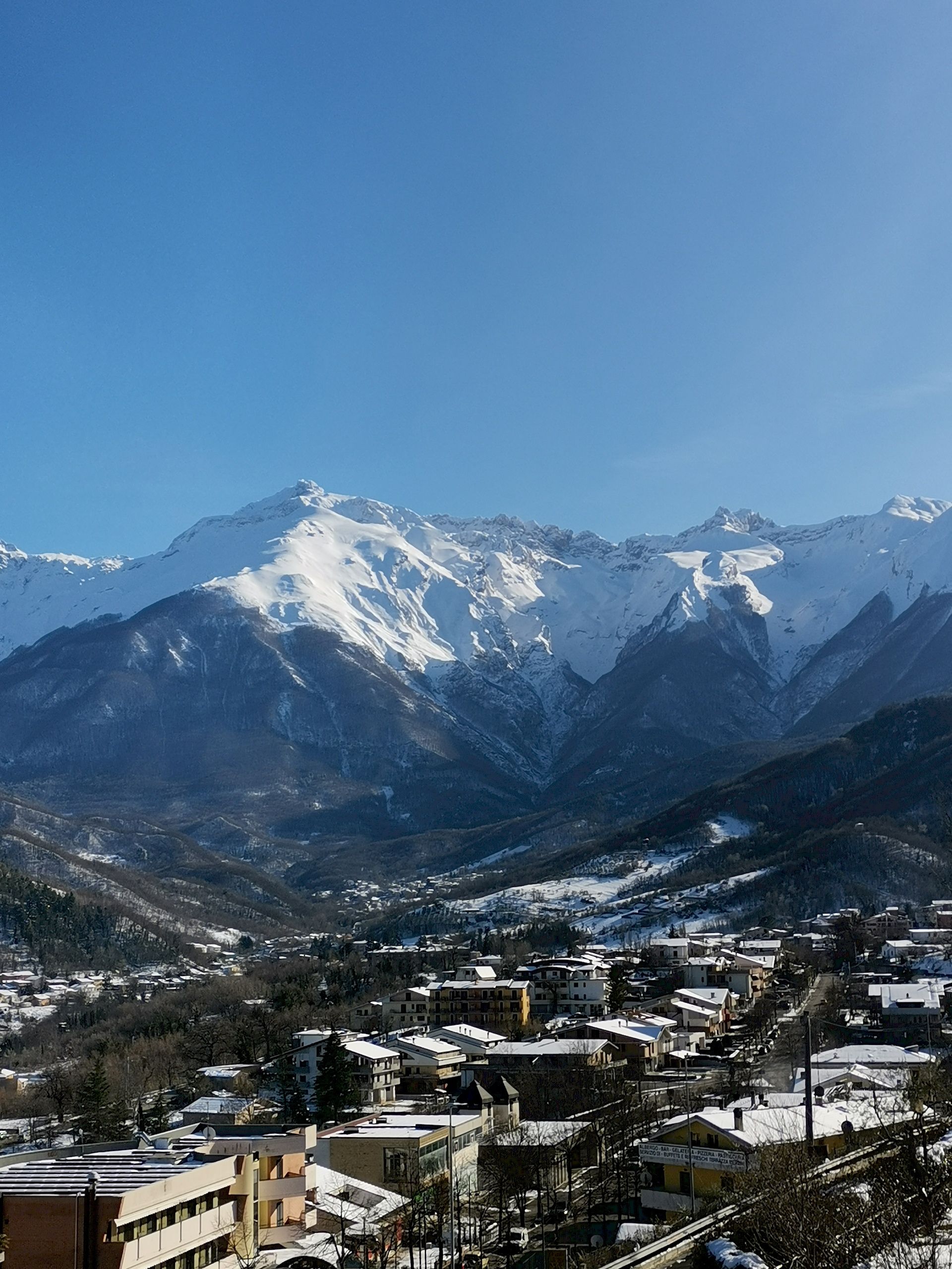 borghi innevati del Gran Sasso D'Italia
