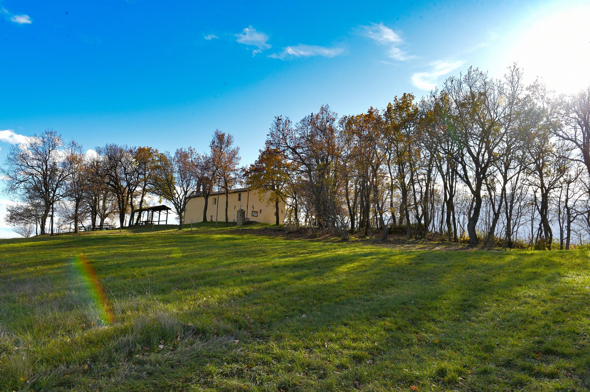 colle San Vincenzo presso il comune di Castel Castagna nella Valle Siciliana del Gran Sasso a Teramo in Abruzzo