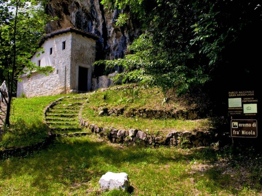 Eremo di Fra Nicola a Pretara frazione di Isola del Gran Sasso nella Valle Siciliana del Gran Sasso a Teramo in Abruzzo