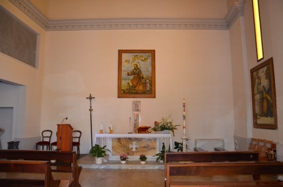interno chiesa di San Rocco a Castelli nella Valle Siciliana del Gran Sasso a Teramo in Abruzzo