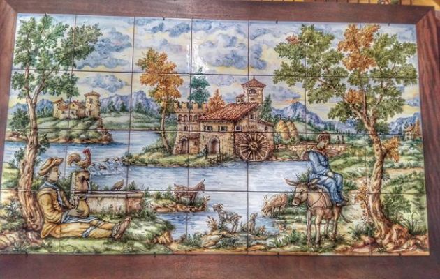 quadro di cermarica Laboratorio D Arte Ceramica Fazzini Pina a Castelli in Abruzzo